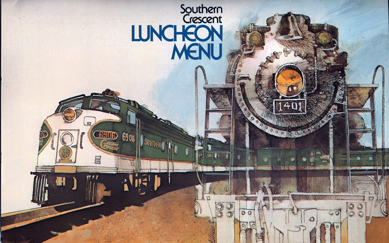 Southern Crescent Menu Cover