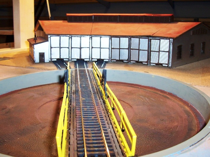 Level view facing roundhouse